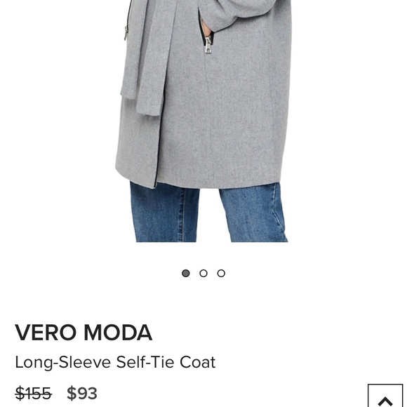 Beautiful Wool blend self-tie coat - Vero Moda - Picture 2 of 5